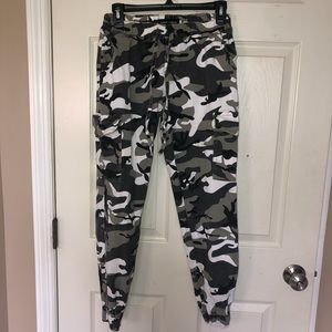 Almost Famous Camouflage Joggers Size M